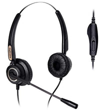 Load image into Gallery viewer, Volume and Mute Switch Headphone Office Binaural Headset with Microphone RJ9 Plug Only for Cisco IP Phones 794X 796X 797X 69XX Series and 8811,8841,8851,8861,8941,8945,8961,9951,9971 etc
