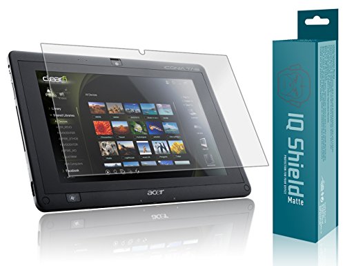 IQ Shield Matte Screen Protector Compatible with Acer Iconia Tab W500 Anti-Glare Anti-Bubble Film