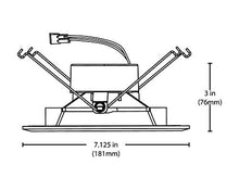 Load image into Gallery viewer, NICOR Lighting 6 inch White Square LED Recessed Downlight in 2700K (DQR6-10-120-2K-WH-BF)
