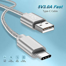 Load image into Gallery viewer, KCgrape Charger Cord for LG V40 V35 Q7 G8 G7 Thinq K51 Q70 V60 G6 Stylo 6 4 5 Stylo6 Stylo5,V30,V20,Velvet 5G,K92 G8X Wing,Fast Charge Power Cable,USB C Charging Wire 3FT 6FT 4Pack
