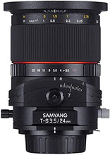 Load image into Gallery viewer, Samyang 24 mm F3.5 Tilt Shift Lens for Pentax,Black
