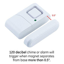 Load image into Gallery viewer, GE Personal Security Window/Door Alarm, 2-Pack, DIY Home Protection, Burglar Alert, Wireless Alarm, Off/Chime/Alarm, Easy Installation, Ideal for Home, Garage, Apartment, Dorm, RV and Office, 45115
