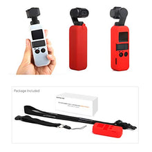 Load image into Gallery viewer, Silicone Case with Anti-Lost Lanyard Darkhorse Wrist Strap for DJI Osmo Pocket - Red (Red)
