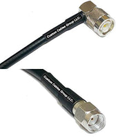 15 feet RFC195 KSR195 Silver Plated TNC Male Angle to RP-SMA Male RF Coaxial Cable