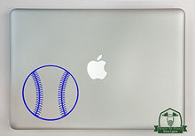 Load image into Gallery viewer, Baseball Vinyl Decal Sized to Fit A 11&quot; Laptop - Blue
