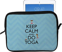 Keep Calm & Do Yoga Tablet Case/Sleeve - Large