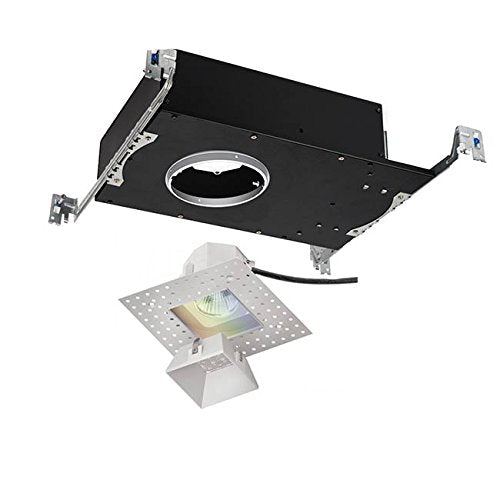 WAC Lighting R3ASDL-FCC24-WT Aether Color Changing LED Square Invisible Trim with Light Engine Flood Beam