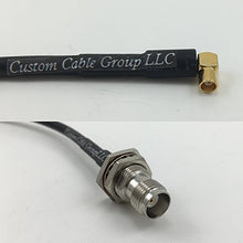 Load image into Gallery viewer, 12 inch RG188 MCX FEMALE ANGLE to TNC FEMALE BULKHEAD Pigtail Jumper RF coaxial cable 50ohm Quick USA Shipping
