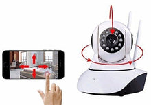 Load image into Gallery viewer, SANOXY USB-CAM_5MP-Round Round IP Webcam with Microphone and Dome Camera Pan/Tilt/Zoom Wireless IP Indoor Security Surveillance System 720p HD Night Vision, White
