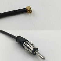 12 inch RG188 MC CARD MALE ANGLE to AM/FM MALE Pigtail Jumper RF coaxial cable 50ohm Quick USA Shipping