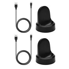Load image into Gallery viewer, Threeeggs Compatible with Gear S3 Charger, Replacement Charging Cradle Dock Cable for Samsung Gear S3 Classic/Frontier Smart Watch (2 Pack)
