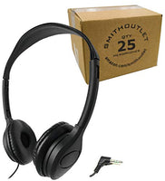 SmithOutlet 25 Pack Over The Head Low Cost Headphones in Bulk