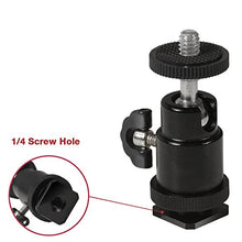 Load image into Gallery viewer, LS Photography 360 Degree Angle Adjustable Mini Ball Head for Photography, 1/4-inch Screw Thread Camera Mount, Flash Shoe Mount Bracket Adapter, LGG644
