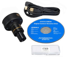 Load image into Gallery viewer, OMAX 40X-1000X Compound Trinocular Replaceable LED Microscope with 1.3MP USB Camera

