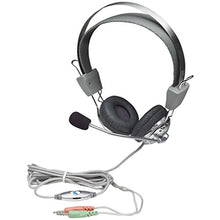 Load image into Gallery viewer, Manhattan 175517 SS Stereo Headset W/Boom Microphone &amp; In-Line Volume Control Electronics Accessories
