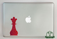 Load image into Gallery viewer, Queen Chess Piece Specialty Vinyl Decal Sized to Fit A 15&quot; Laptop - Red Metal Flake
