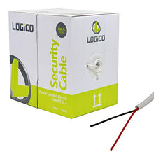 Load image into Gallery viewer, LOGICO Security Burglar Alarm 18/2 Control Cable 500FT Stranded White 500&#39; Speaker Wire
