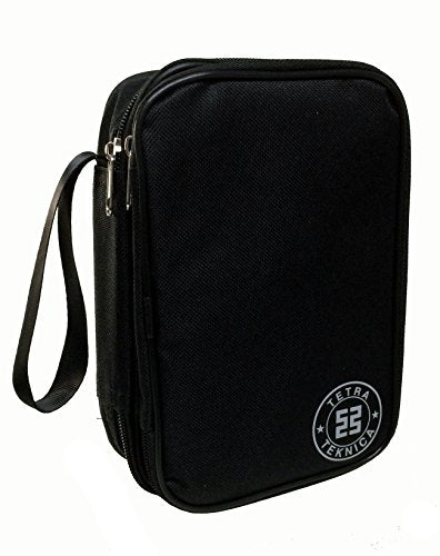 Tetra-Teknica Essentials Series MCH-01 Double-Layered and Padded Carrying Zipper Case with Wrist Strap for Handheld Multimeter, Color Black