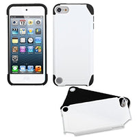 Asmyna White/Black Frosted Fusion Protector Cover for iPod touch 5