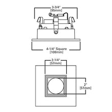 Load image into Gallery viewer, HALO Recessed 3011SNBB 3-Inch 15-Degree Trim Adjustable Square with Black Baffle, Satin Nickel
