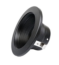 Load image into Gallery viewer, NICOR Lighting 4 inch Black Recessed Baffle Trim for MR16 Bulb (14002BK)
