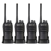 Retevis RT7 2-Way Radio 3W 16 Channels UHF FM Radio Ham Handheld Transceiver (Silver Black Border, 2 Pack) and Programming Cable