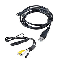 Accessory USA USB PC Data SYNC +AV A/V TV Video Cable Cord for GE Camera X500 W X500TW X500S/L