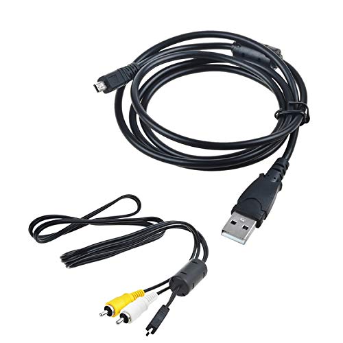 Accessory USA USB PC Data +A/V TV Cable Cord for Nikon D5200 D5300 D5500 D7100 D3300 Df Camera