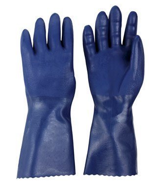 Spontex Neoprene Gloves Blue Neoprene Coating, Cotton Knit Lining Small Boxed3