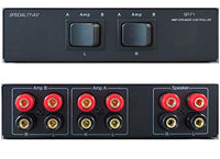 2-Way Amp Amplifier Receiver to 1 One Pair of Speakers Selector Switch Switcher Splitter Combiner