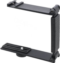 Load image into Gallery viewer, Aluminum Mini Folding Bracket for Nikon 1 AW1 (Accommodates Microphones Or Flashes)
