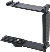 Aluminum Mini Folding Bracket Compatible with Sony HDR-CX440 (Accommodates Flashes, Lights Or Microphones)