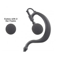 Load image into Gallery viewer, 2-Wire Earhook Earpiece Clip-On PTT for Hytera Two-Way Radios (See List)

