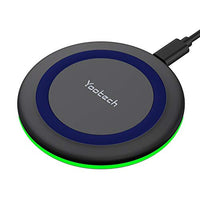 Yootech Wireless Charger,Qi-Certified 10W Max Fast Wireless Charging Pad Compatible with iPhone 11/11 Pro/11 Pro Max/XS MAX/XR/XS/X/8, Samsung Galaxy Note 10/S10/S9/S8,AirPods Pro(No AC Adapter)