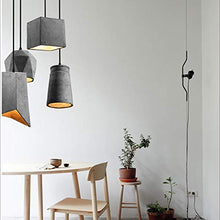 Load image into Gallery viewer, Cement Pendant Light Hanging Lamp Retro Industrial Concrete Shade Pendant Lamp Coffe Shop Loft Corridor Club Bar Kitchen Living Room Hallway Ceiling Lamp (A)
