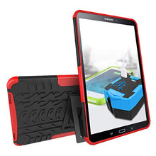 Load image into Gallery viewer, T580 Case, Galaxy Tab A 10.1 T585 Protective Cover Double Layer Shockproof Armor Case Hybrid Duty Shell with Kickstand for Samsung Galaxy Tab A 10.1 SM-T580/ T580N/ T585/T585C 10.1-inch Tablet Red
