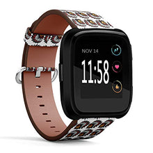 Load image into Gallery viewer, Replacement Leather Strap Printing Wristbands Compatible with Fitbit Versa - Native American Indian Chief Pattern
