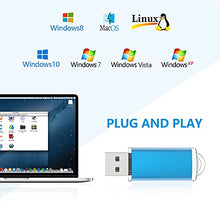 Load image into Gallery viewer, KOOTION Flash Drive 16GB 10 Pack USB 2.0 Thumb Drive Capped Memory Stick Jump Drive, Blue
