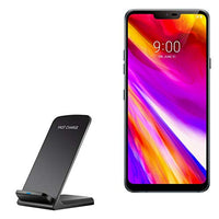 Charger for LG G7 ThinQ (Charger by BoxWave) - Wireless QuickCharge Stand, No Cord; no Problem! Charge Your Phone with Ease! for LG G7 ThinQ - Jet Black