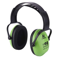 Amplim Hearing Protection Earmuff for Toddlers Kids Teens Adults - American ANSI, European CE, and Australian Standards Certified - Green