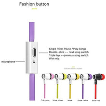 Load image into Gallery viewer, Candy Color Original Earphones with Microphone Super Bass Noodle Line Earbuds Headphones Headset for iPhone 6 6s Xiaomi Smartphone (Blue)
