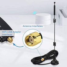Load image into Gallery viewer, Bingfu Dual Band WiFi 2.4GHz 5GHz 5.8GHz 9dBi Magnetic Base RP-SMA Male Antenna for WiFi Router Wireless Network Card USB Adapter Security IP Camera Video Surveillance Monitor
