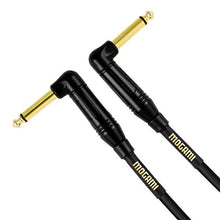 Load image into Gallery viewer, Mogami Gold Instrument-1.5RR Guitar Pedal Effects Instrument Cable, 1/4&quot; TS Male Plugs, Gold Contacts, Right Angle Connectors, 18 Inch
