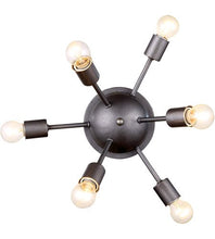Load image into Gallery viewer, Wall Sconces 6 Light with Vintage Steel Finish Size 21 in 240 Watts - World of Classic
