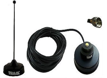 BLACK VHF MAGNET MOUNT ANTENNA KIT MOTOROLA MOBILE CDM1250 CDM750 CM300 CM200