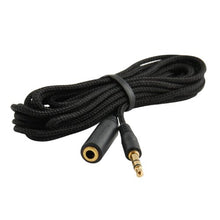 Load image into Gallery viewer, JacobsParts 10-Foot 3.5mm 1/8&quot; Stereo Audio Aux Headphone Cable Extension Cord Male to Female with Cloth Jacket
