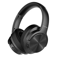 Mixcder E9 Active Noise Cancelling Headphones Wireless Bluetooth 5.0, 2020 Upgraded Foldable over Ear Headset with Quick Charge, 35H Playtime - Black