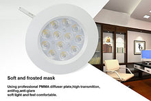 Load image into Gallery viewer, Xking K0784-8PCS(White Shell) Dimmable Recessed LED Lighting Downlight Spotlight kit Includes dimmer,12VDC,Total 24W(Set of 8pcs-Warm White)
