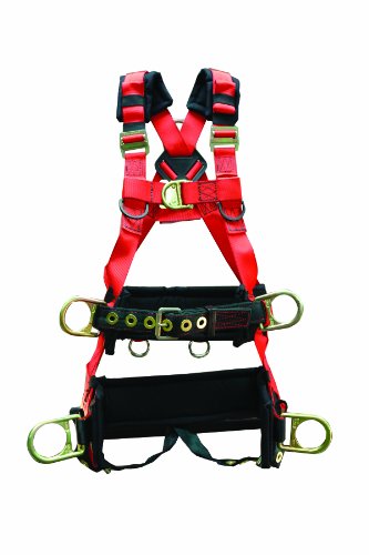 Elk River 66621 EagleTower Polyester/Nylon LX 6 D-Ring Harness with Quick-Connect Buckles, Small