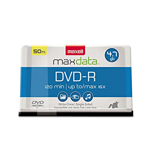 Maxell DVD Recordable Media - DVD-R - 16x - 4.70 GB - 50 Pack Spindle